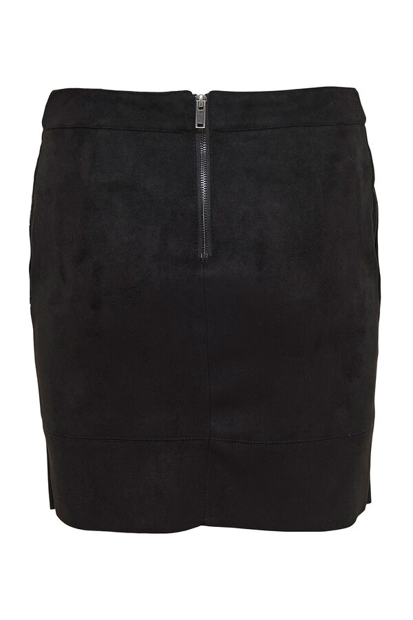 Only Falda corta antelina negro