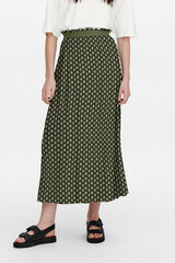 Only Falda larga verde