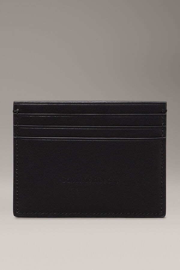 CK Jeans Monedero minimalista. negro