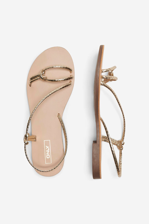 Only Sandalia plana amarillo