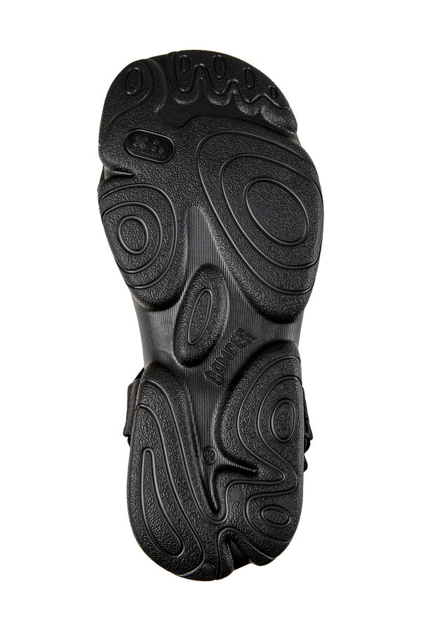 Camper Sandalias negras de cincha de PET reciclado negro