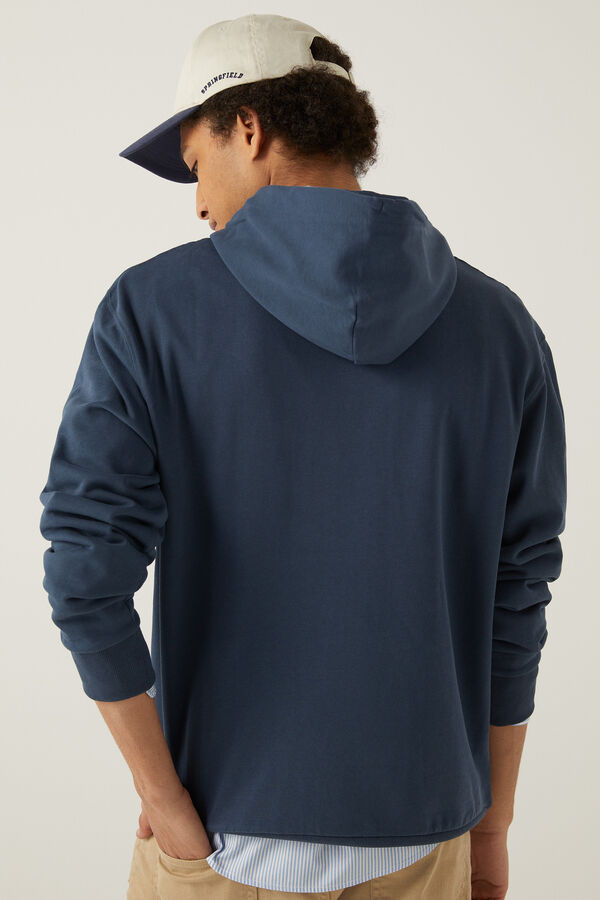 Springfield Sweatshirt capuz azulado