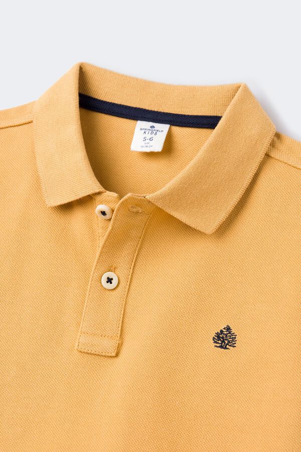 Springfield Kids Polo b&aacute;sico logo menino estampado