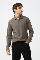 Tiffosi Polo de manga larga beige