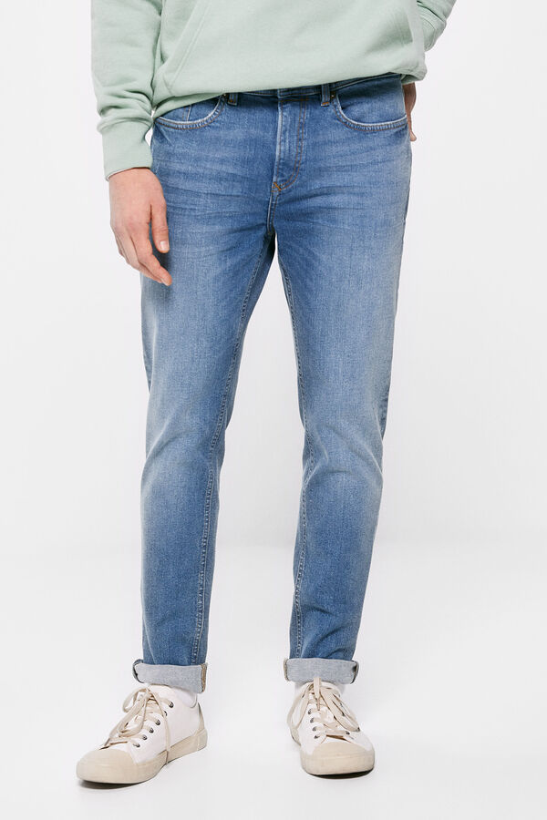 Springfield Jeans slim lavado medio azul medio