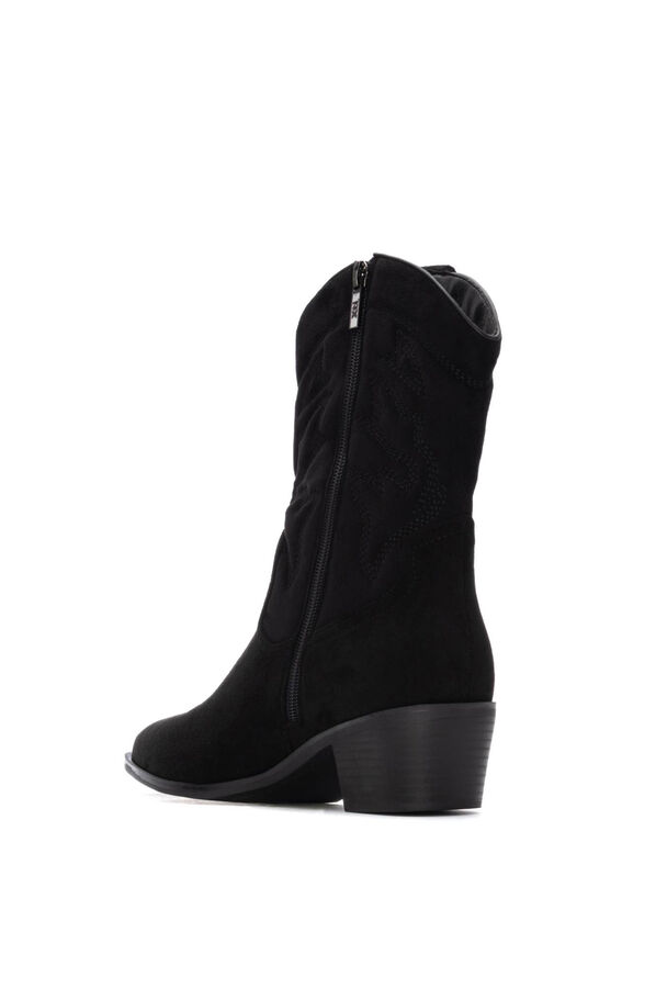 XTI Botin Cowboy Bordado negro
