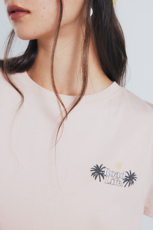 Springfield Costas da camiseta gr&aacute;fica vermelho