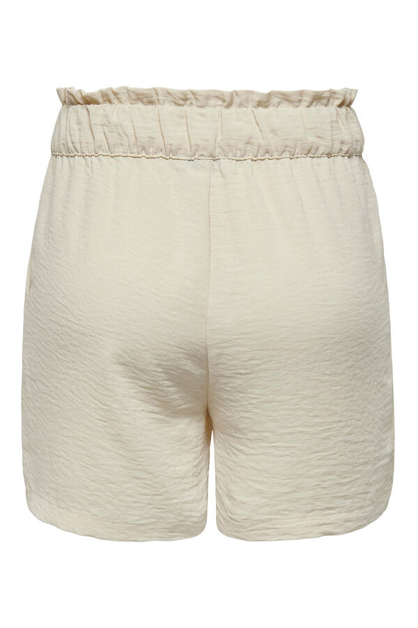 JDY Calções de saco de papel cinzento