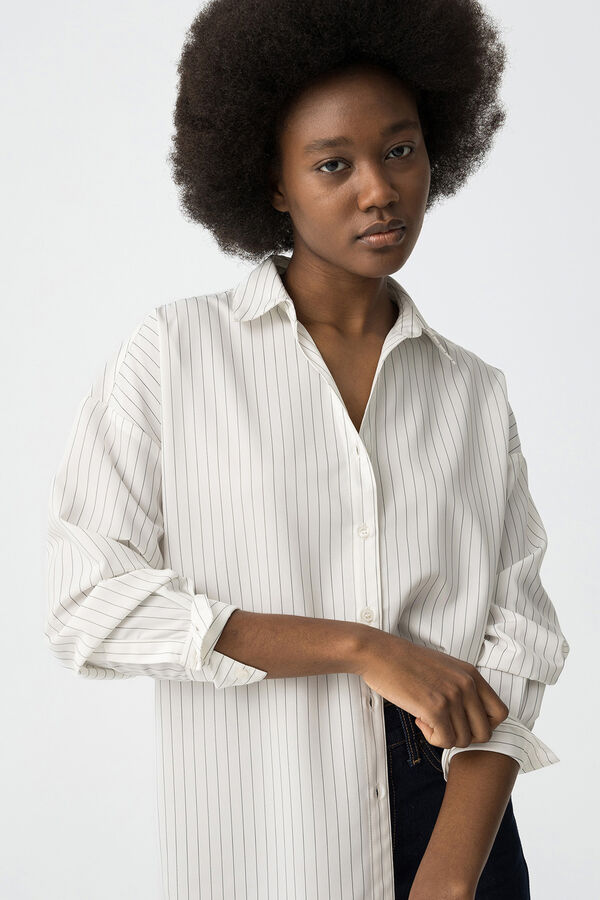 Tiffosi Camisa Riscas branco