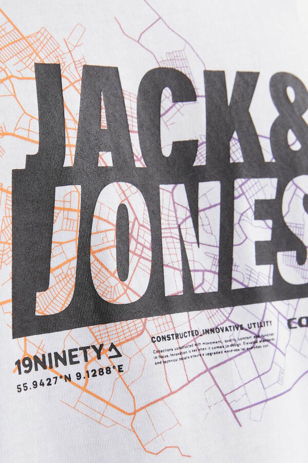 Jack & Jones Sweatshirt print à frente branco