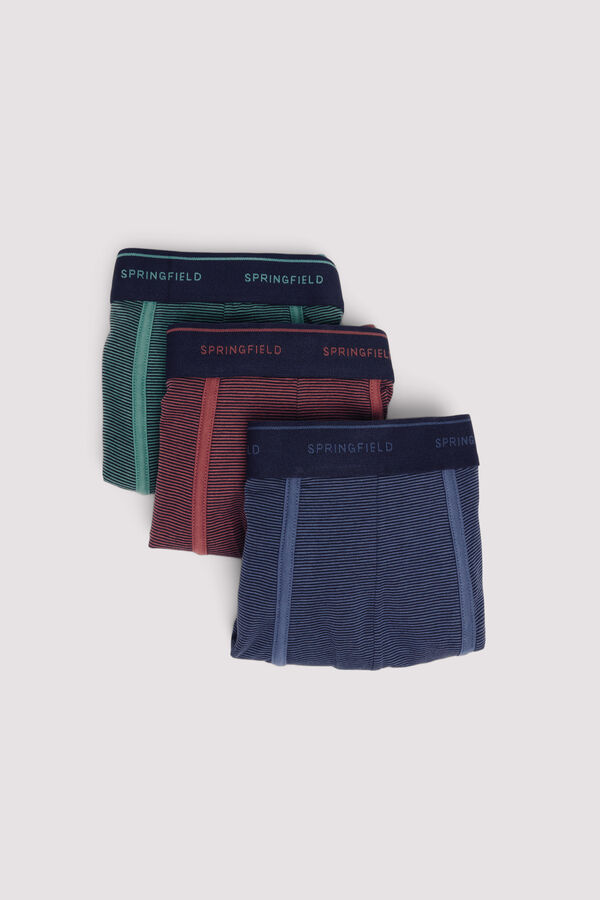Springfield Pack 3 boxers micro raya burdeos