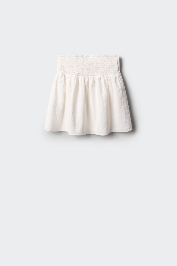 Springfield Kids saia bordada de menina cru