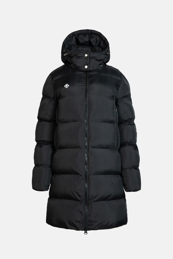 Izas Sobretudo de fibra longa preto