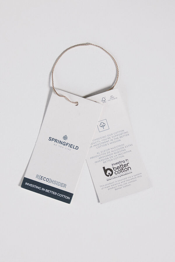 Springfield Pantal&oacute;n chino color comfort slim fit verde