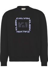 CK Jeans Sudadera con gr&aacute;fico negro