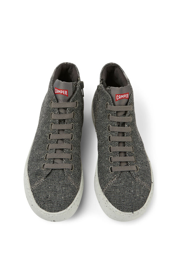 Camper Sneakers cinzentas e pretas de l&atilde; reciclada para mulher cinzento