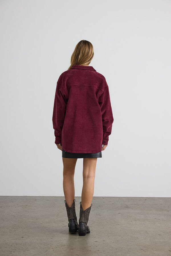 Noisy May Sobrecamisa de pana morado/lila