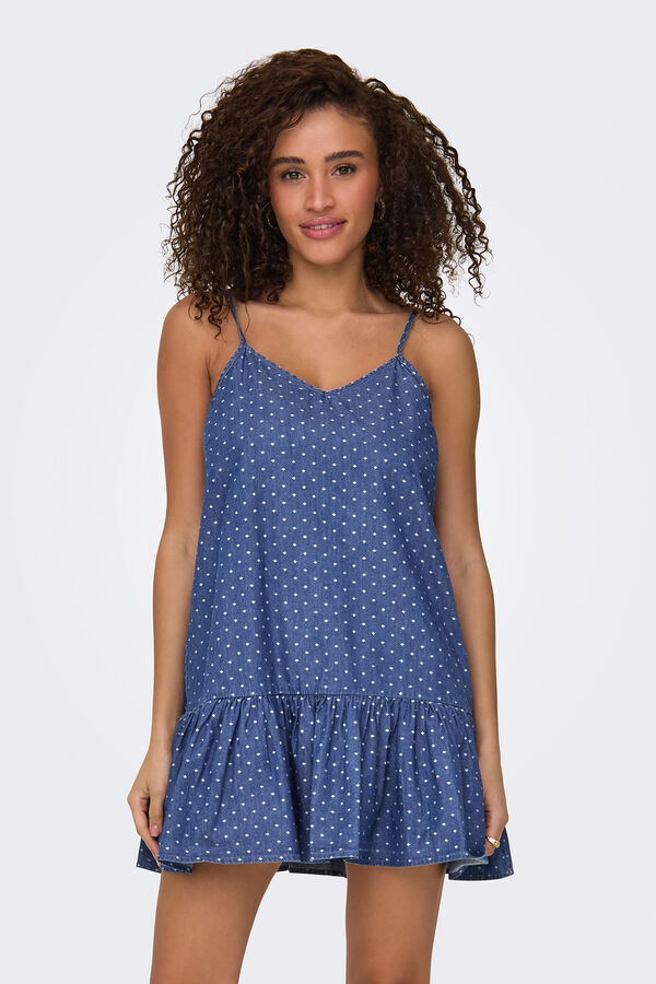 Only Vestido curto de regular fit azul