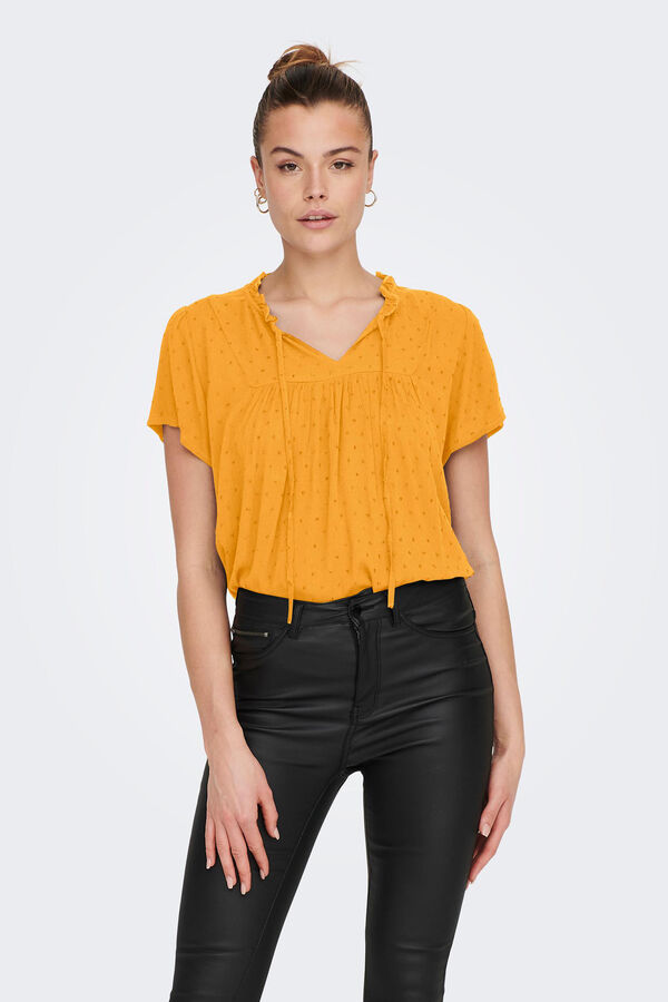 Springfield Blusa manga corta naranja