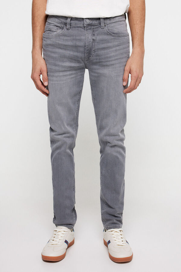 Springfield Jeans skinny gris lavado medio gris