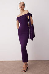 Trendyol Vestido de punto morado/lila