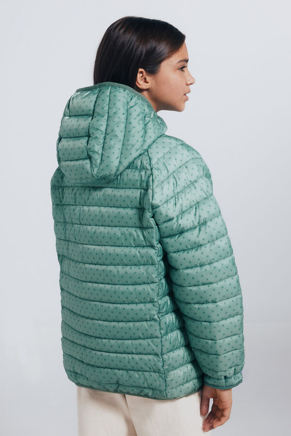 Springfield Kids Jaqueta acolchoada estrela para menina verde