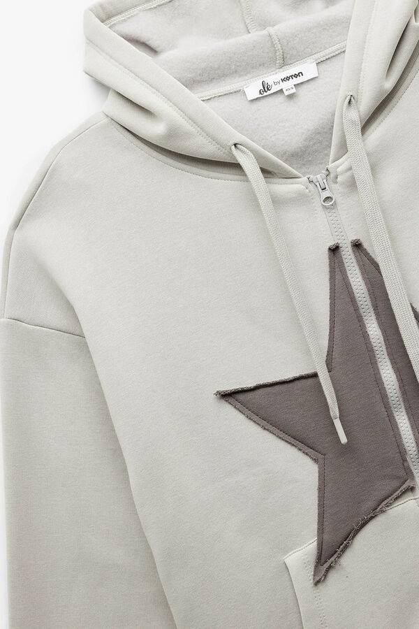 Koton Sweatshirt com fecho-&eacute;clair cinzento