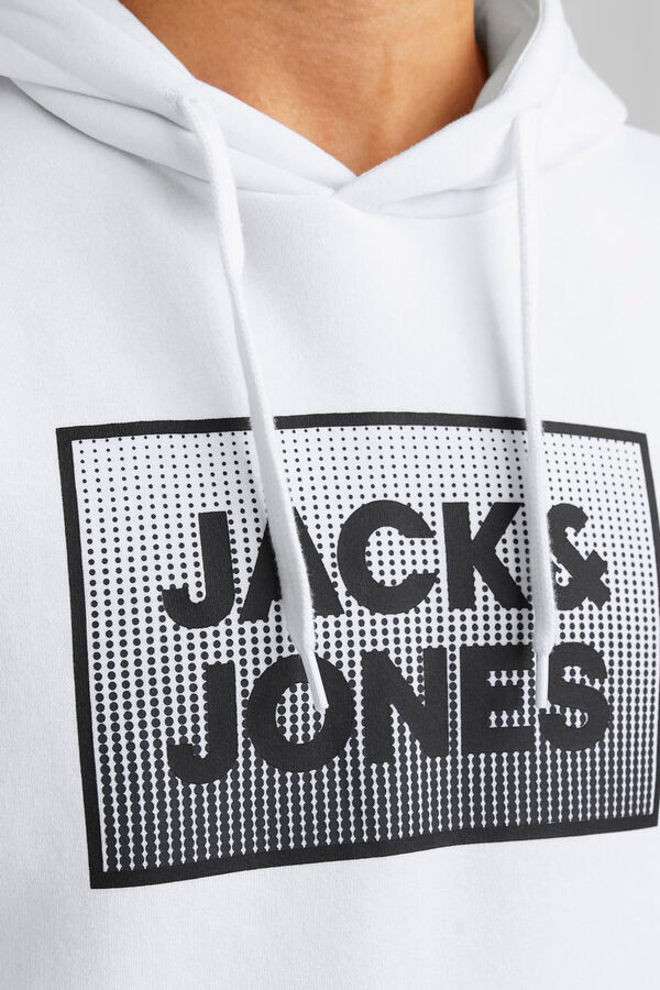 Jack & Jones Sudadera capucha est&aacute;ndar blanco