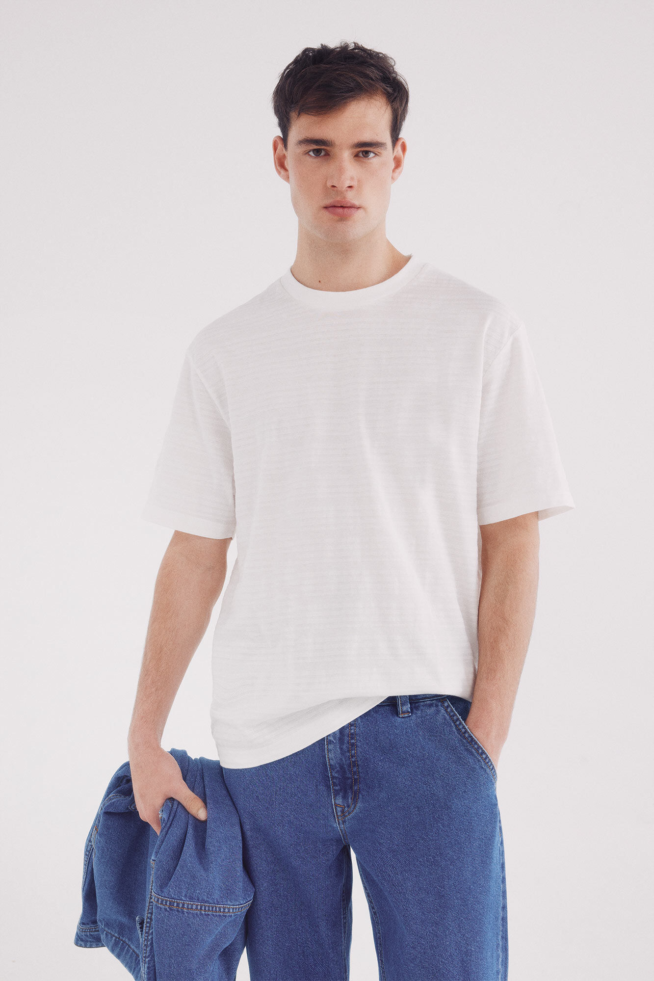 Springfield T-shirt risca piqu&eacute;