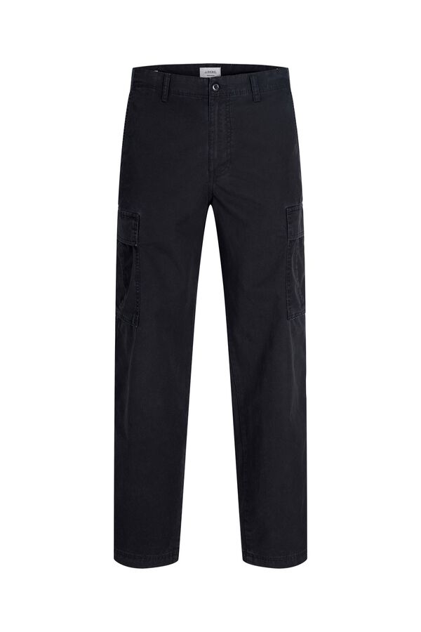 JJ REBEL Pantal&oacute;n cargo 100% algod&oacute;n negro