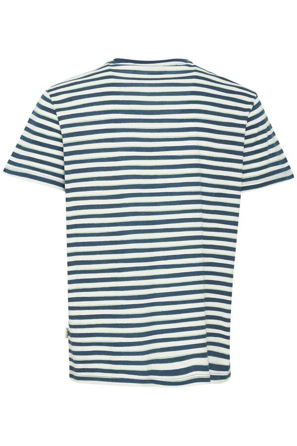 Blend Camiseta Manga Corta Rayas azul