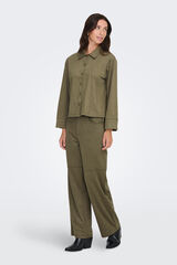 JDY Cal&ccedil;a compridas de camur&ccedil;a cru