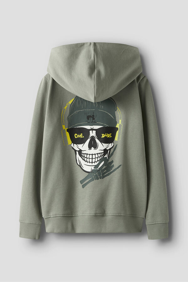 Name It Sudadera con cremallera y capucha kaki