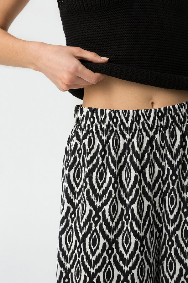 Tiffosi Pantal&oacute;n estampado negro