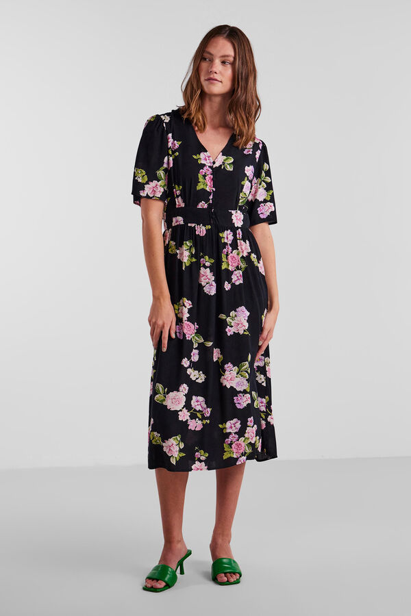 Pieces Vestido largo de mujer. negro