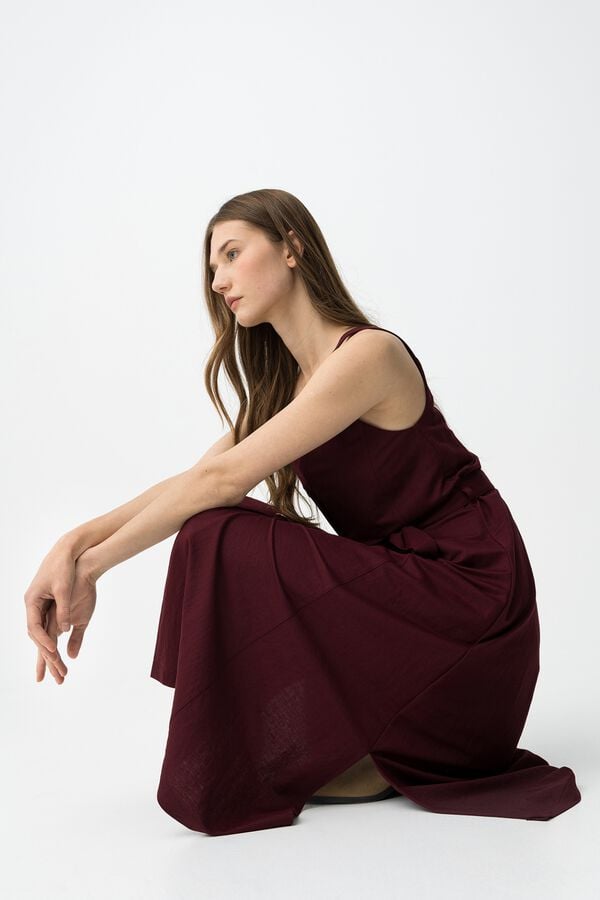 Tiffosi Vestido midi com bot&otilde;es estampado