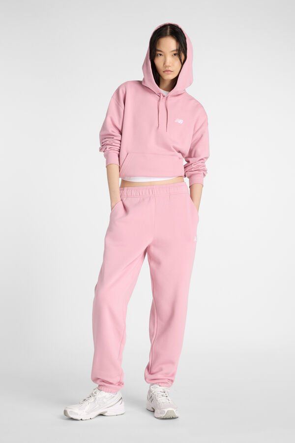 New Balance Sudadera con capucha deportiva rosa