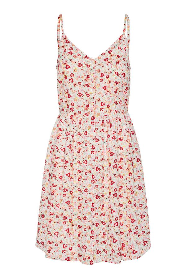 Pieces Vestido midi de tirantes blanco