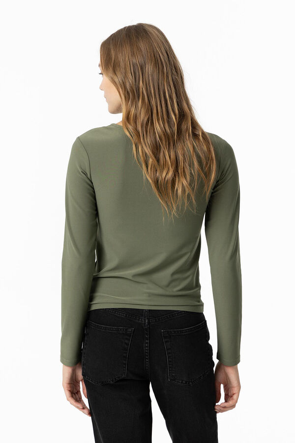 Tiffosi Camiseta con detalle met&aacute;lico verde