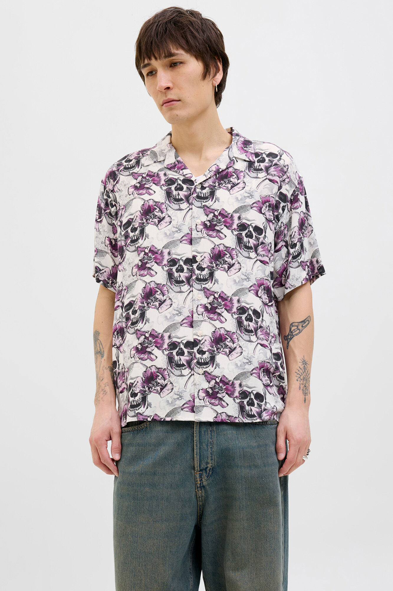 Jack & Jones Camisa relaxed fit estampada