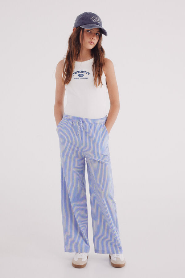 Springfield Kids Top de alças californiano para meninas branco