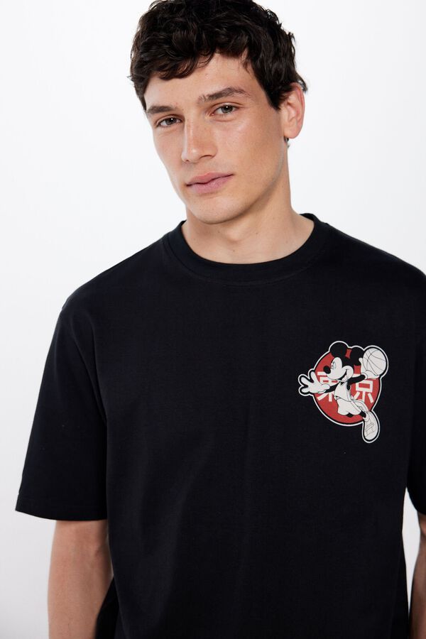 Springfield Camiseta Mickey negro