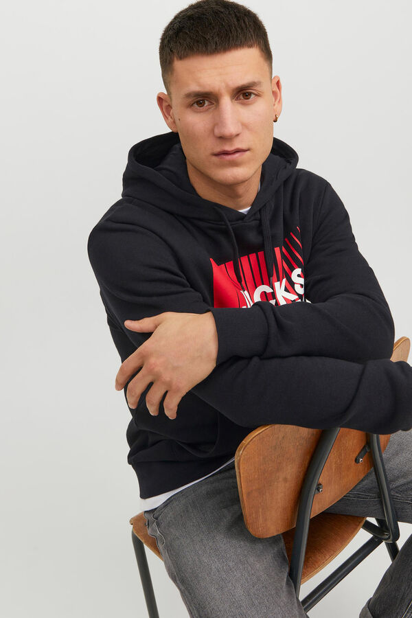 Jack & Jones Colete comprido acolchoado preto