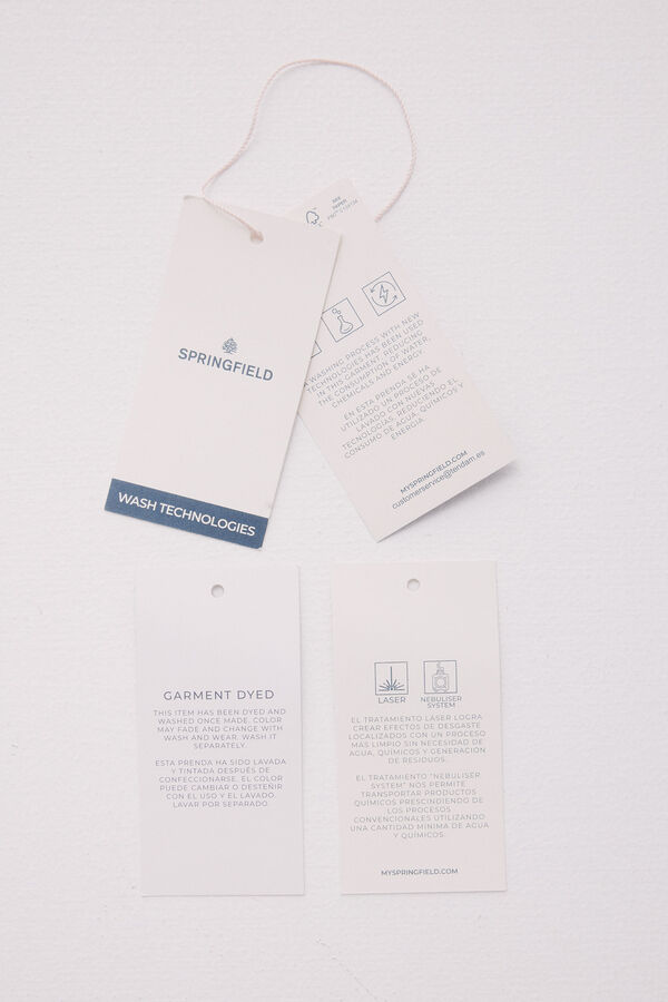 Springfield Pantal&oacute;n 5 bolsillos color slim fit naranja