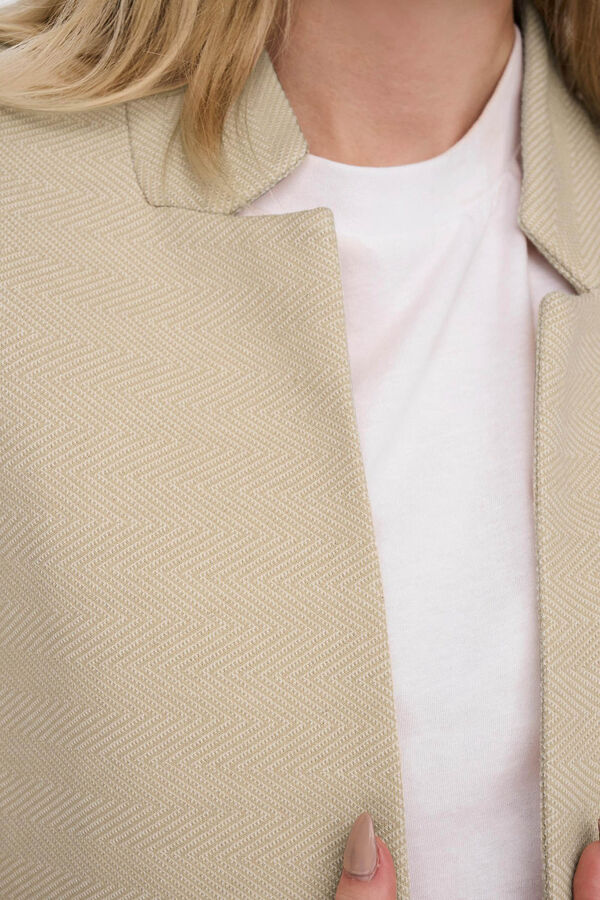 Only Chaqueta 3/4 manga larga tostado