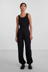 Pieces Pantalón cargo bolsillos laterales negro