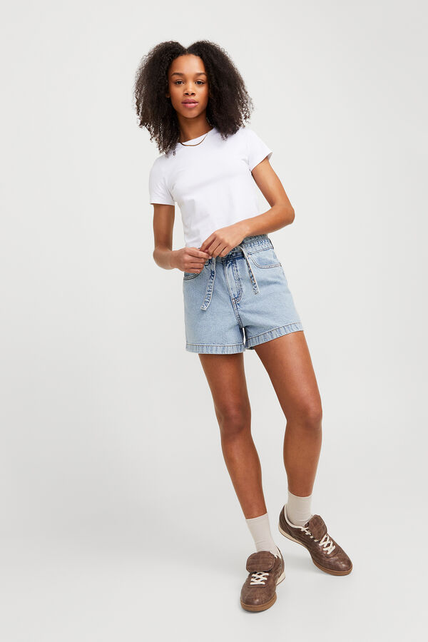 Jack & Jones Shorts jeans com la&ccedil;o azul