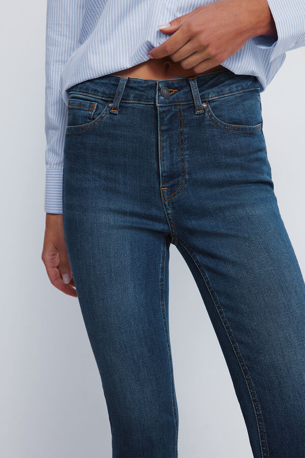 Springfield Cal&ccedil;a jeans slim cropped azul