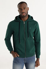 Lois Sudadera Cremallera verde