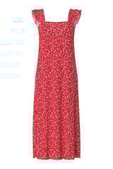 Pieces Vestido midi floral  rosa